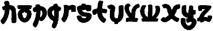 Samgye Style otf (400) Font LOWERCASE