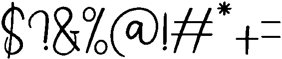 Sample Handmade Regular otf (400) Font OTHER CHARS