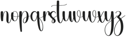 Sample Handmade Regular otf (400) Font LOWERCASE