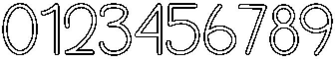 Sample Outline Regular otf (400) Font OTHER CHARS