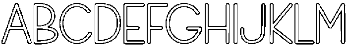 Sample Outline Regular otf (400) Font UPPERCASE