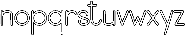 Sample Outline Regular otf (400) Font LOWERCASE