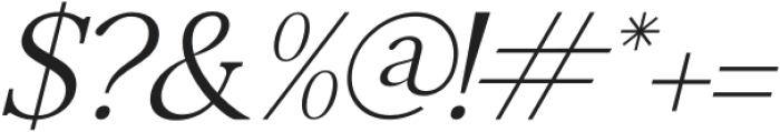 Samudera Italic otf (400) Font OTHER CHARS