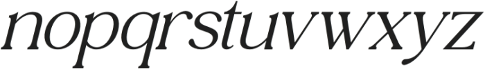 Samudera Italic otf (400) Font LOWERCASE