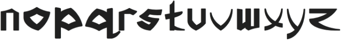 Samurai Bold otf (700) Font LOWERCASE