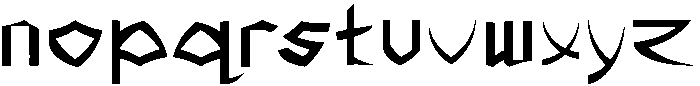 Samurai Regular otf (400) Font LOWERCASE