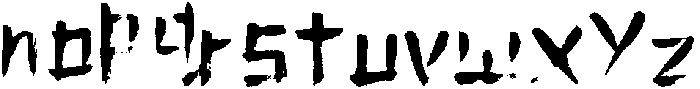 Samurai Regular otf (400) Font LOWERCASE