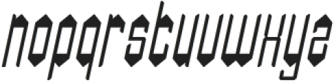 Samurai Sword Italic otf (400) Font LOWERCASE