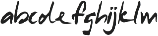 Samurai Warrior Italic otf (400) Font LOWERCASE