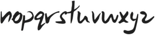 Samurai Warrior Italic otf (400) Font LOWERCASE