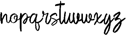 San Diego otf (400) Font LOWERCASE