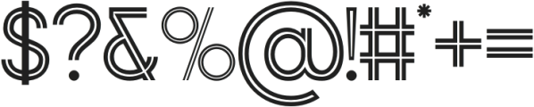 SanDeco Inline otf (400) Font OTHER CHARS