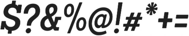 Sanchez Condensed SemiBold Italic otf (600) Font OTHER CHARS