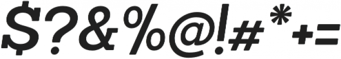 Sanchez SemiBold Italic otf (600) Font OTHER CHARS