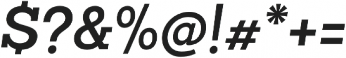 Sanchez Slab SemiBold Italic otf (600) Font OTHER CHARS