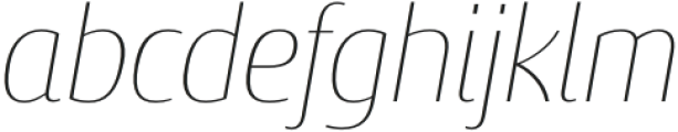 Sancoale Gothic Cond Thin Italic otf (100) Font LOWERCASE