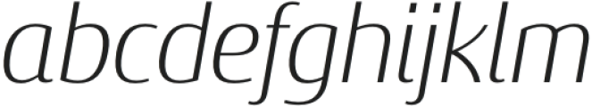 Sancoale Gothic Norm Light Italic otf (300) Font LOWERCASE