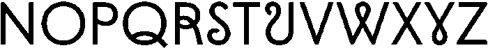 Sancremo Bold otf (700) Font LOWERCASE