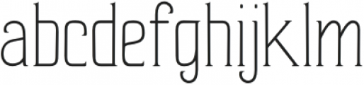 Sand Forest Thin otf (100) Font LOWERCASE