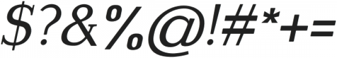 Sandalwood Italic otf (400) Font OTHER CHARS