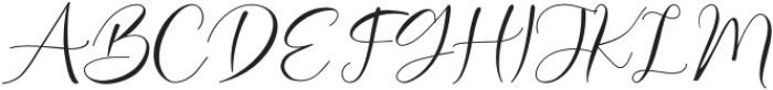 Sandara Script Regular otf (400) Font UPPERCASE