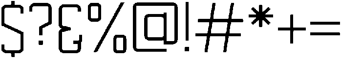 Sandbox Regular otf (400) Font OTHER CHARS