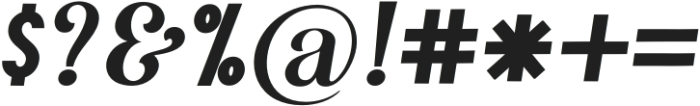 Sandia Mangon Bold Italic Bold Italic otf (700) Font OTHER CHARS