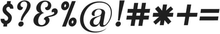 Sandia Mangon Italic Regular otf (400) Font OTHER CHARS