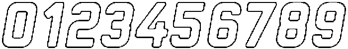 Sandport Condensed Medium Outline It otf (500) Font OTHER CHARS