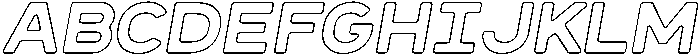 Sandport Extended Medium Outline It otf (500) Font