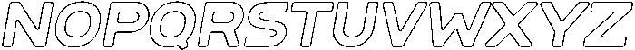 Sandport Extended Medium Outline It otf (500) Font UPPERCASE