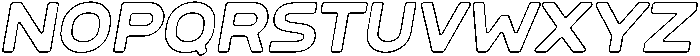 Sandport Extended Medium Outline It otf (500) Font LOWERCASE