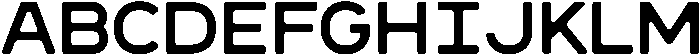 Sandport Extended otf (400) Font UPPERCASE