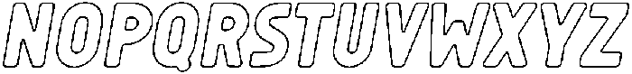 Sandport Narrow Bold Out It otf (700) Font LOWERCASE