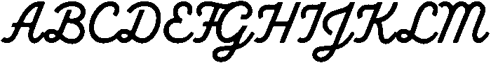 Sandport Script otf (400) Font UPPERCASE