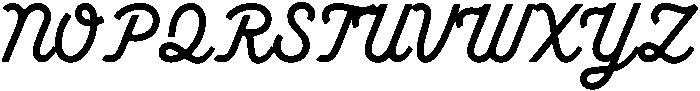 Sandport Script otf (400) Font UPPERCASE