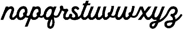 Sandport Script otf (400) Font LOWERCASE