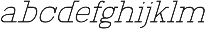 Sandstone Italic otf (400) Font LOWERCASE