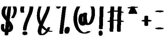 SandwIch Regular otf (400) Font OTHER CHARS
