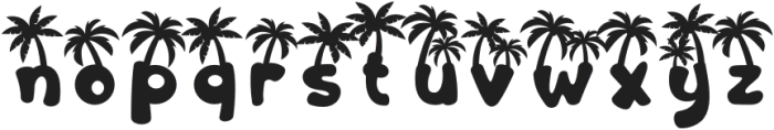Sandy Toes Palm otf (400) Font LOWERCASE
