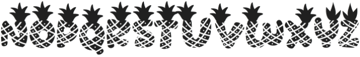 Sandy Toes Pineapple otf (400) Font UPPERCASE