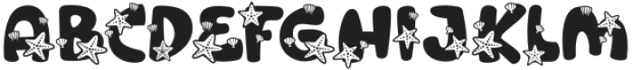 Sandy Toes Star Fish otf (400) Font UPPERCASE