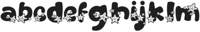 Sandy Toes Star Fish otf (400) Font LOWERCASE