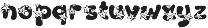 Sandy Toes Star Fish otf (400) Font LOWERCASE