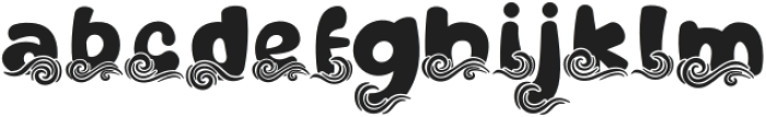 Sandy Toes Wave otf (400) Font LOWERCASE