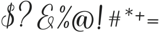 SanehyaItalic-Italic otf (400) Font OTHER CHARS