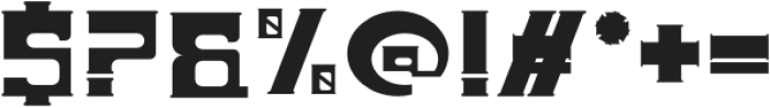 Sanes Techno Regular otf (400) Font OTHER CHARS