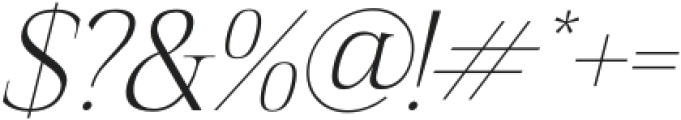 Sanfford Italic otf (400) Font OTHER CHARS