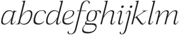 Sanfford Italic otf (400) Font LOWERCASE