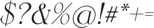 Sangarius Italic otf (400) Font OTHER CHARS